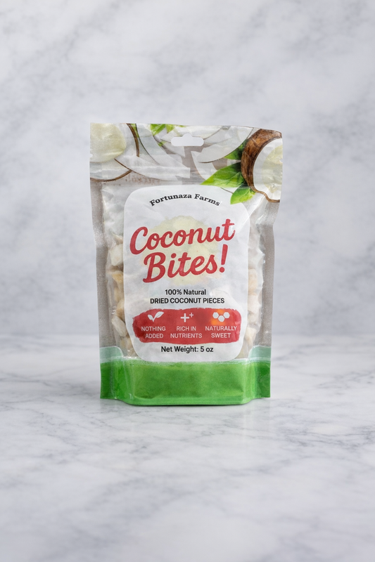 Coconut Bites! Dried Coconut Pieces