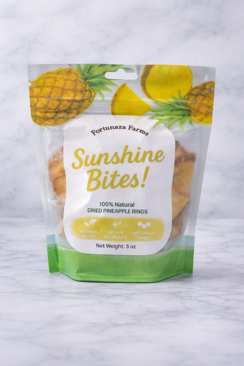Sunshine Bites! Dried Pineapple Slices